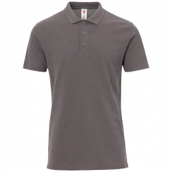 Работна тениска с яка PAYPER ROME тъмно сива