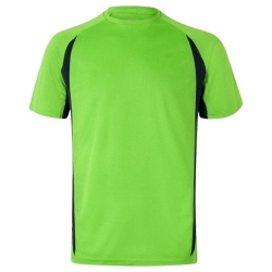 Двуцветна тениска VELILLA GREEN/NAVY BLUE