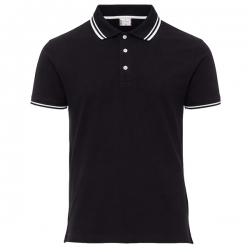 Работна тениска с яка PAYPER SKIPPER BLACK