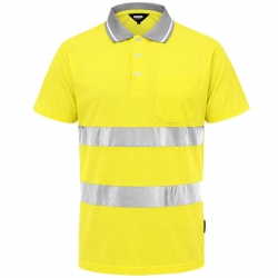 Светлоотразителна работна тениска DOVER  жълта