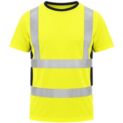 Светлоотразителна работна  тениска EXETER жълта