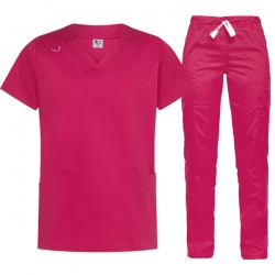 Медицински комплект ANGELICA туника и DANTE панталон фуксия