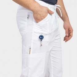 Мъжки медицински панталон DANTE бял