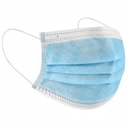 Трислойна маска за еднократна употреба OXYGEN синя