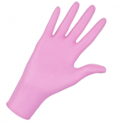 Еднократни ръкавици от нитрил PPS NITRILE PF розови