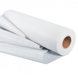 Нетъкан текстил за чаршафи за еднократна употреба БЯЛ ш.69см, 28gr/m2 - 50м