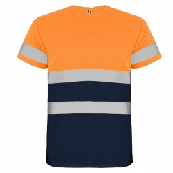 Светлоотразителна тениска Roly R оранжева