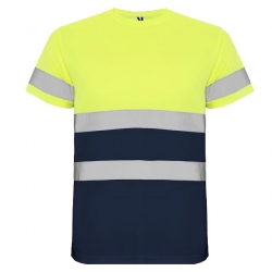 Светлоотразителна тениска Roly R жълта