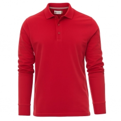 PAYPER FLORENCE RED Работна блуза с дълъг ръкав и яка