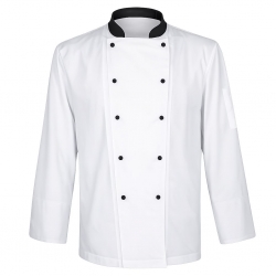 Работна туника за готвачи NAPOLI WHITE/BLACK