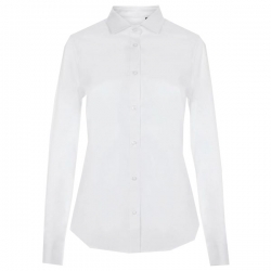 Работна дамска риза VELILLA бяла с дълъг ръкав