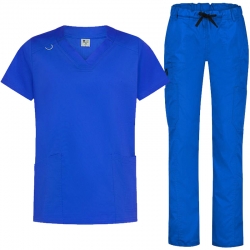 Медицински комплект ANGELICA туника и DANTE панталон кралско син