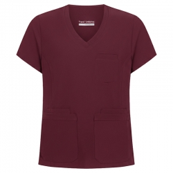 Медицинска туника TP3002 виненочервена