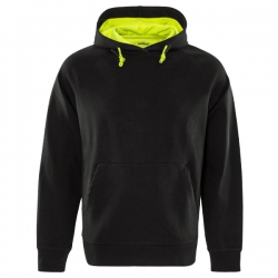 Суитшърт унисекс FRISTADS HOODED STRETCH BLACK