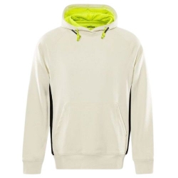 Суитшърт унисекс FRISTADS HOODED STRETCH WHITE