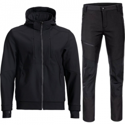 Работен комплект яке FLEX PRO SOFTSHELL и панталон REVOLT SOFTSHELL черен