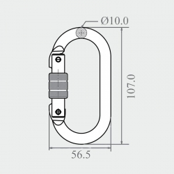 Карабинер Kratos KR FA5010117B