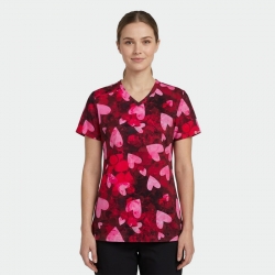 Медицинска туника MELINA принт Galaxy Hearts