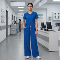 Медицински панталон AURELIA Straight кралско син