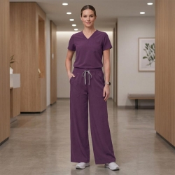 Медицински панталон AURELIA Straigh лилав
