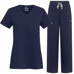 Медицински комплект Aurelia Straight тъмно син