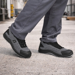 Ниски работни обувки без бомбе SHOW PRO O1 Сив цвят