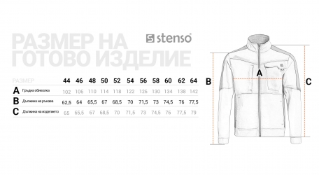 Работен комплект Melbourne stretch яке и полугащеризон син