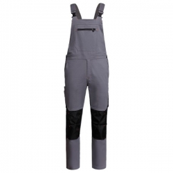 Работен комплект Melbourne stretch яке и полугащеризон сив