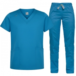 Медицински комплект ANGELICA туника и DANTE панталон азуро