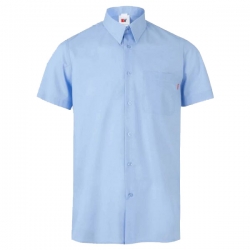 Мъжка работна риза с къс ръкав VELILLA LIGHT BLUE