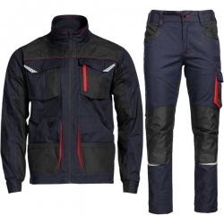 Работен комплект Kastor Stretch яке и панталон тъмно син