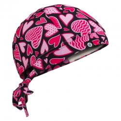 Медицинска шапка MODENA принт Pink Hearts