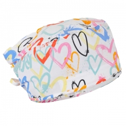 Медицинска шапка ADRIANA сърца