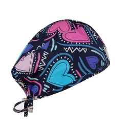 Медицинска шапка ADRIANA принт Forever Love