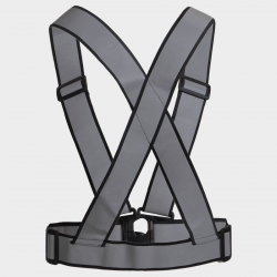 Светлоотразителен колан тип сбруя STENSO REFLECTIVE ELASTIC 2.0 HV BLACK