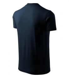 Работна унисекс тениска V-neck102 тъмно синя