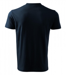 Работна унисекс тениска V-neck102 тъмно синя