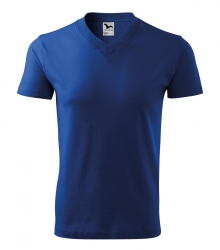 Работна унисекс тениска V-neck102 кралско синя