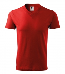 Работна унисекс тениска V-neck102 червена
