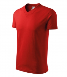 Работна унисекс тениска V-neck102 червена