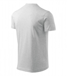 Работна унисекс тениска V-neck102 сив меланж