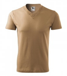 Работна унисекс тениска V-neck102 бежова