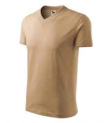 Работна унисекс тениска V-neck102 бежова