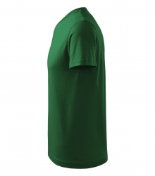 Работна унисекс тениска V-neck102 тъмно зелена