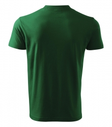 Работна унисекс тениска V-neck102 тъмно зелена