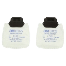 Прахов филтър, чифт 3M Secure Click D3125 P2 R
