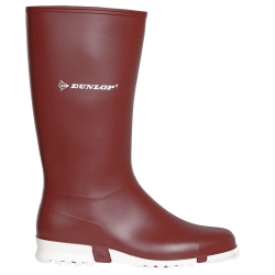 Дамски гумени ботуши Dunlop Sport BURGUNDY/WHITE