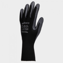 Ръкавици от еко трико топени в нитрил EGEBANT SANFOAM BLACK