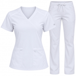 Дамски медицински комплект DICKIES Бял
