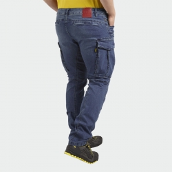 Работни дънки STONE CARGO LIGHT Denim цвят